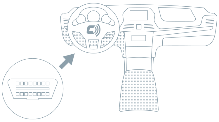 OBD connector location