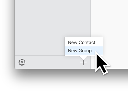 Add new group to Contacts